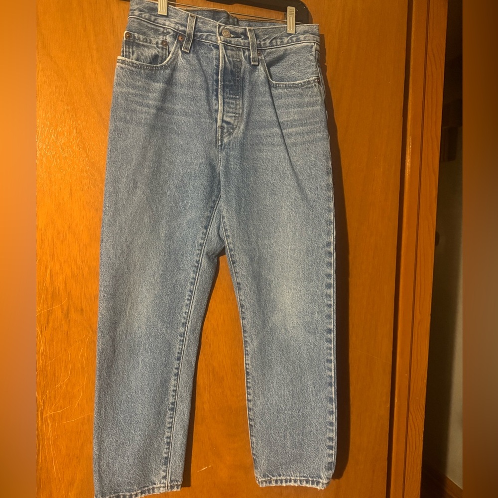 👖Levi's 501 Blue Denim Jeans with Brown Label👖